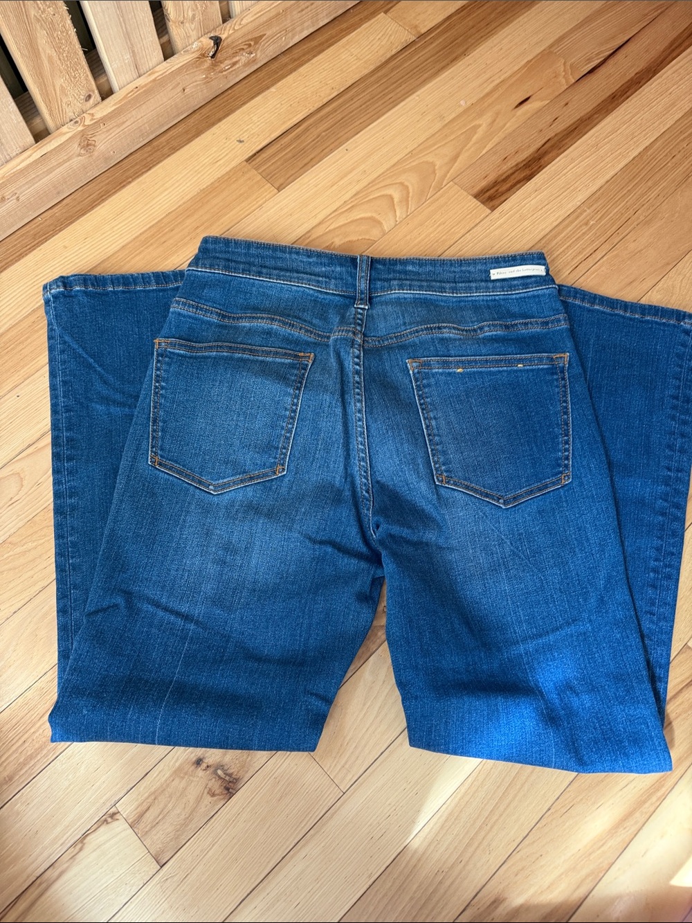 Pilcro and the Letterpress Deep Blue High-Rise Wide-Leg Jeans - Picture 7 of 11